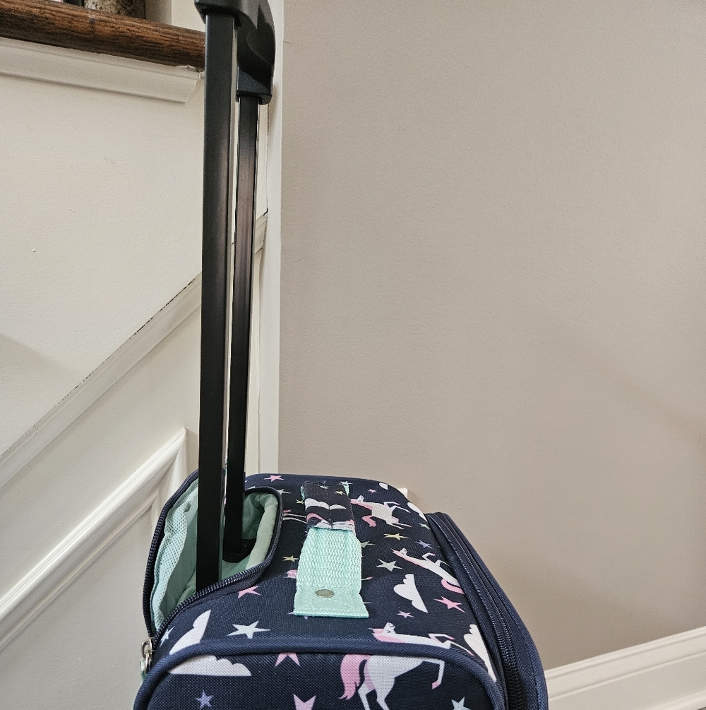 Kids Unicorn Carry On Rolling Luggage - Picture 12 of 16